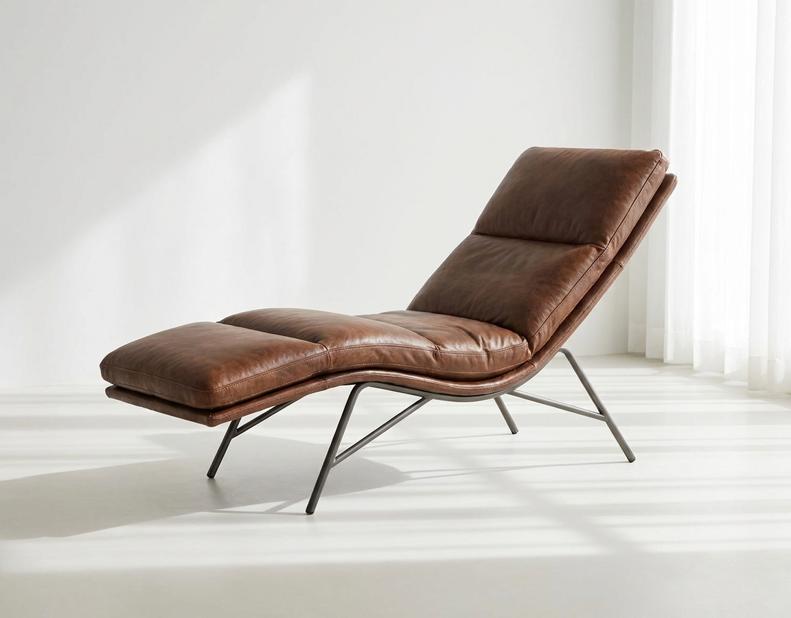 Cadeirão Premium Estofado Castanho Claro | Poltrona Contemporânea Elegante Sala de Estar | BeInside
