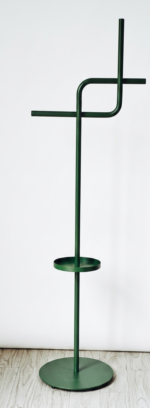 Bengaleiro Porta-Plantas Design Minimalista Metal Lacado Verde | Decoração Hall de Entrada | BeInside