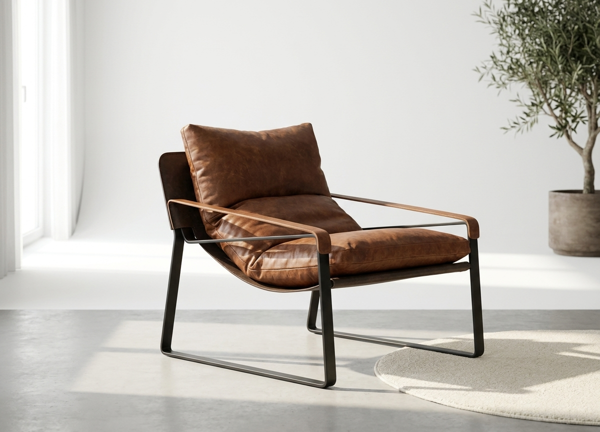 Cadeirão Estofado Caramelo Quente | Poltrona Aconchegante Sala de Estar Design | BeInside