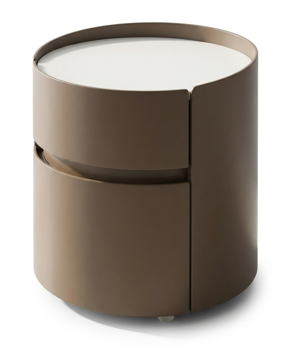 Mesa de Cabeceira Natural Verde Pinho | Detalhe em Quarto Biofílico | BeInside