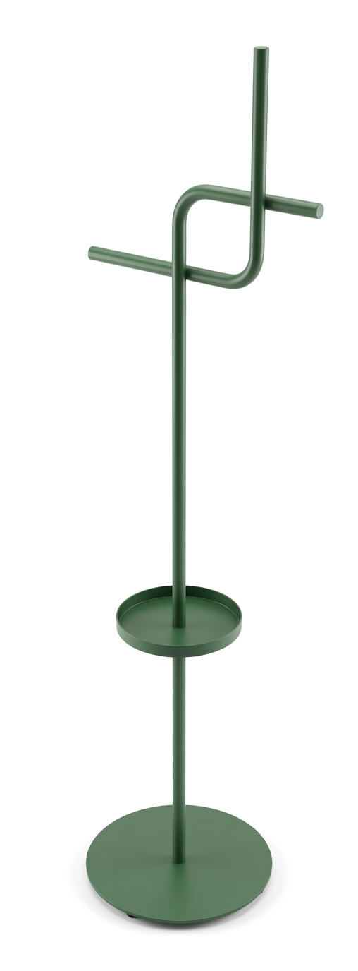 Bengaleiro Porta-Plantas Verde Design Minimalista Metal | Vista de Ambiente Hall de Entrada | BeInside