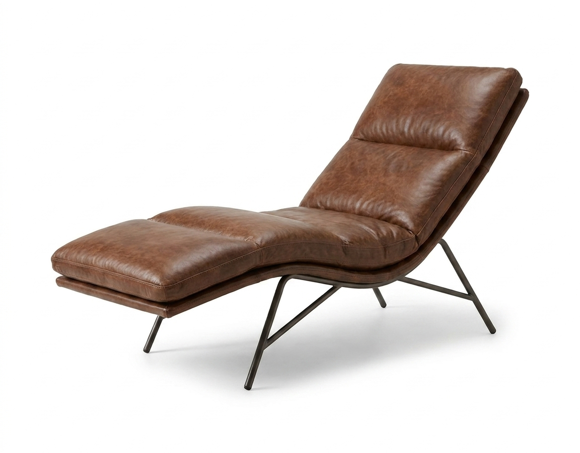 Cadeirão Premium Estofado Castanho Claro | Vista Lateral em Contexto de Sala | BeInside